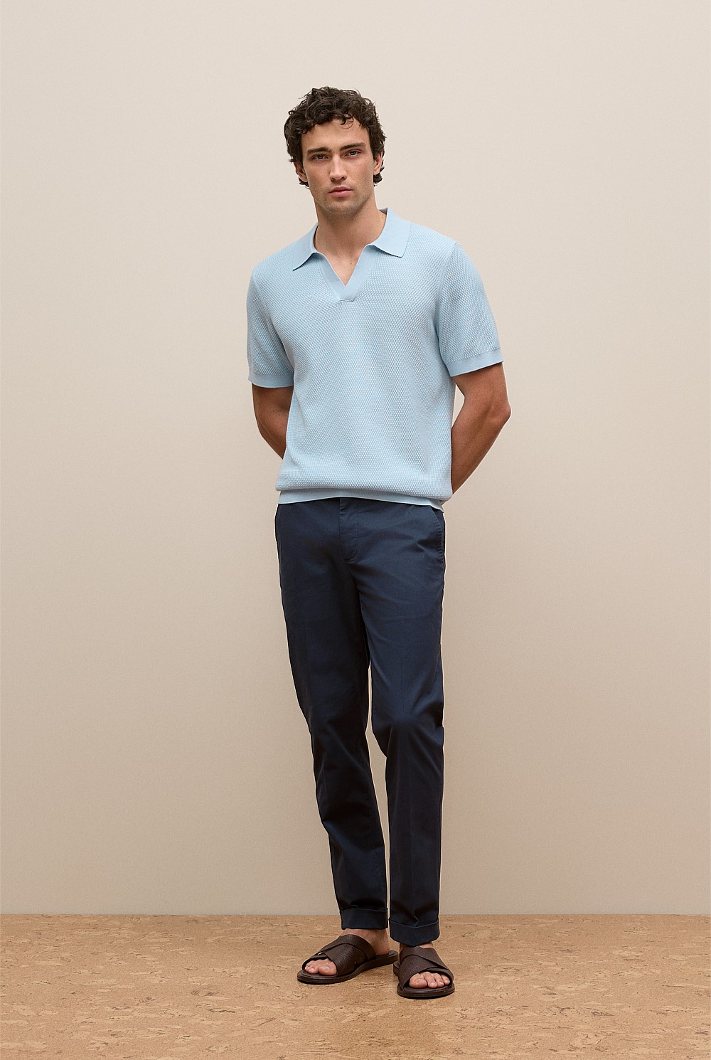 Cotton Texture Stitch Polo
