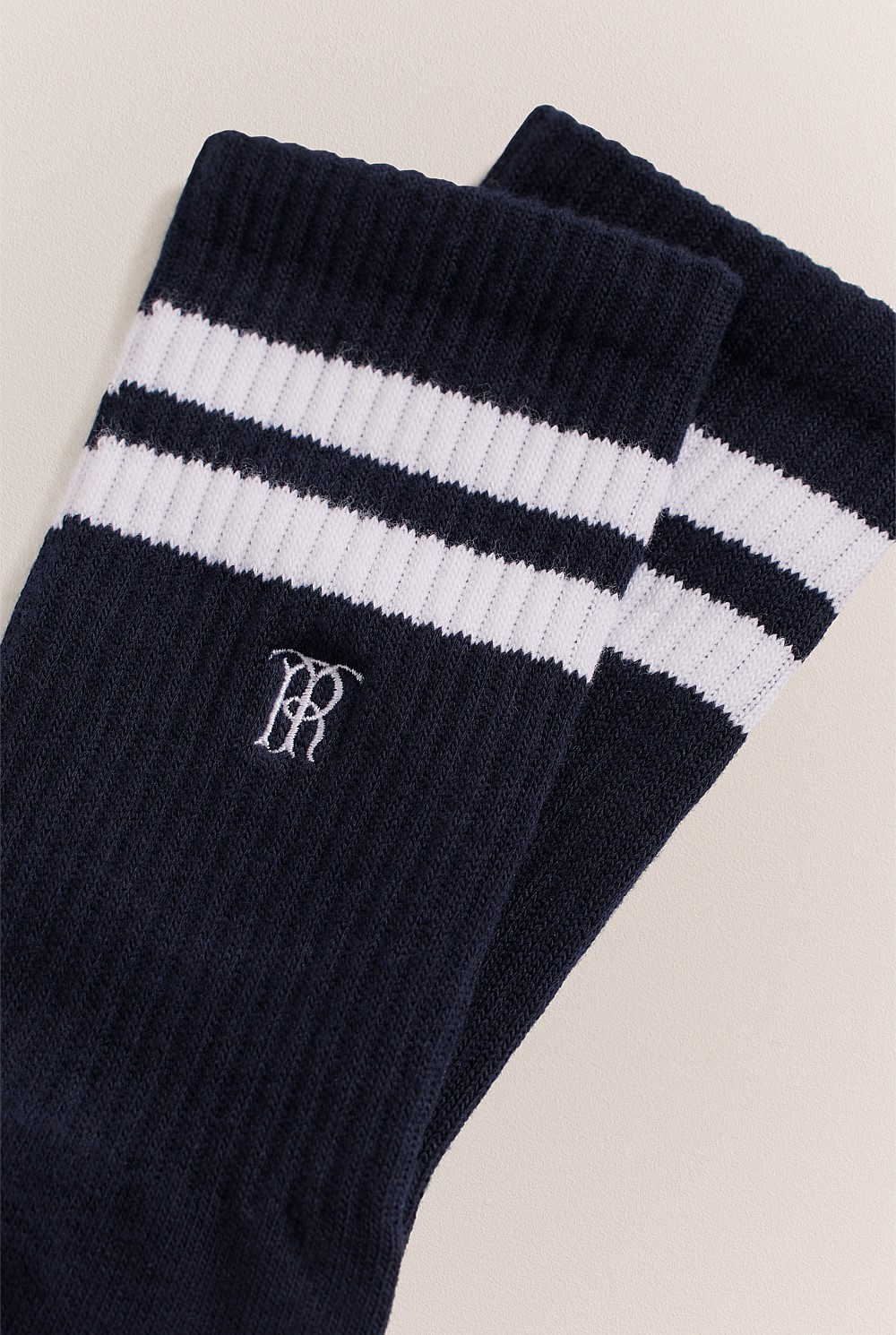 Monogram Rib Sport Sock