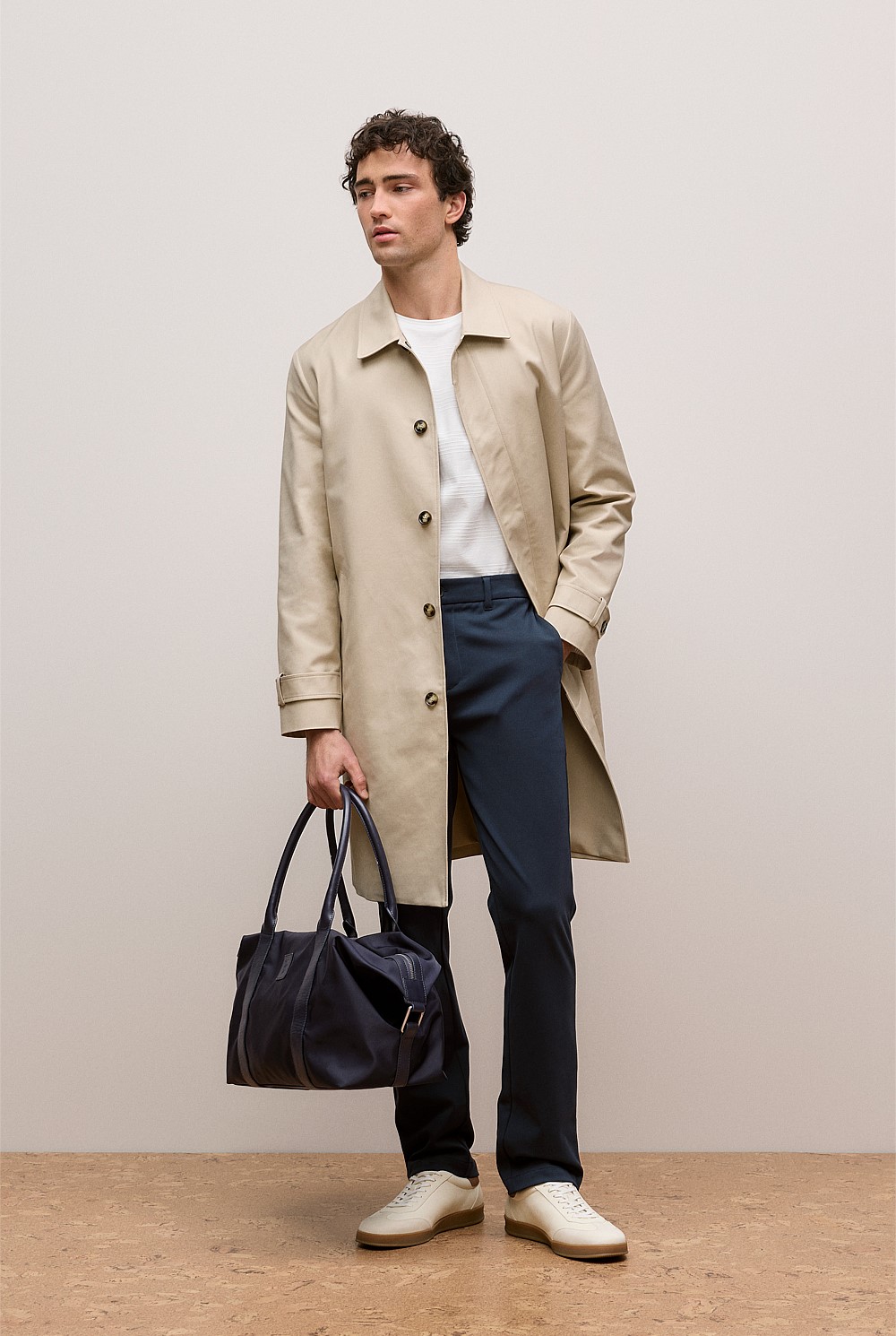 Terra Leather Trimmed Travel Bag