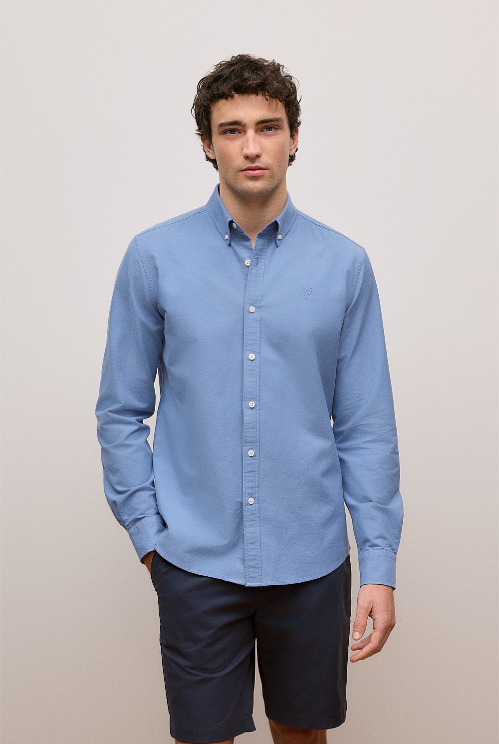 Regular Fit Monogram Oxford Shirt