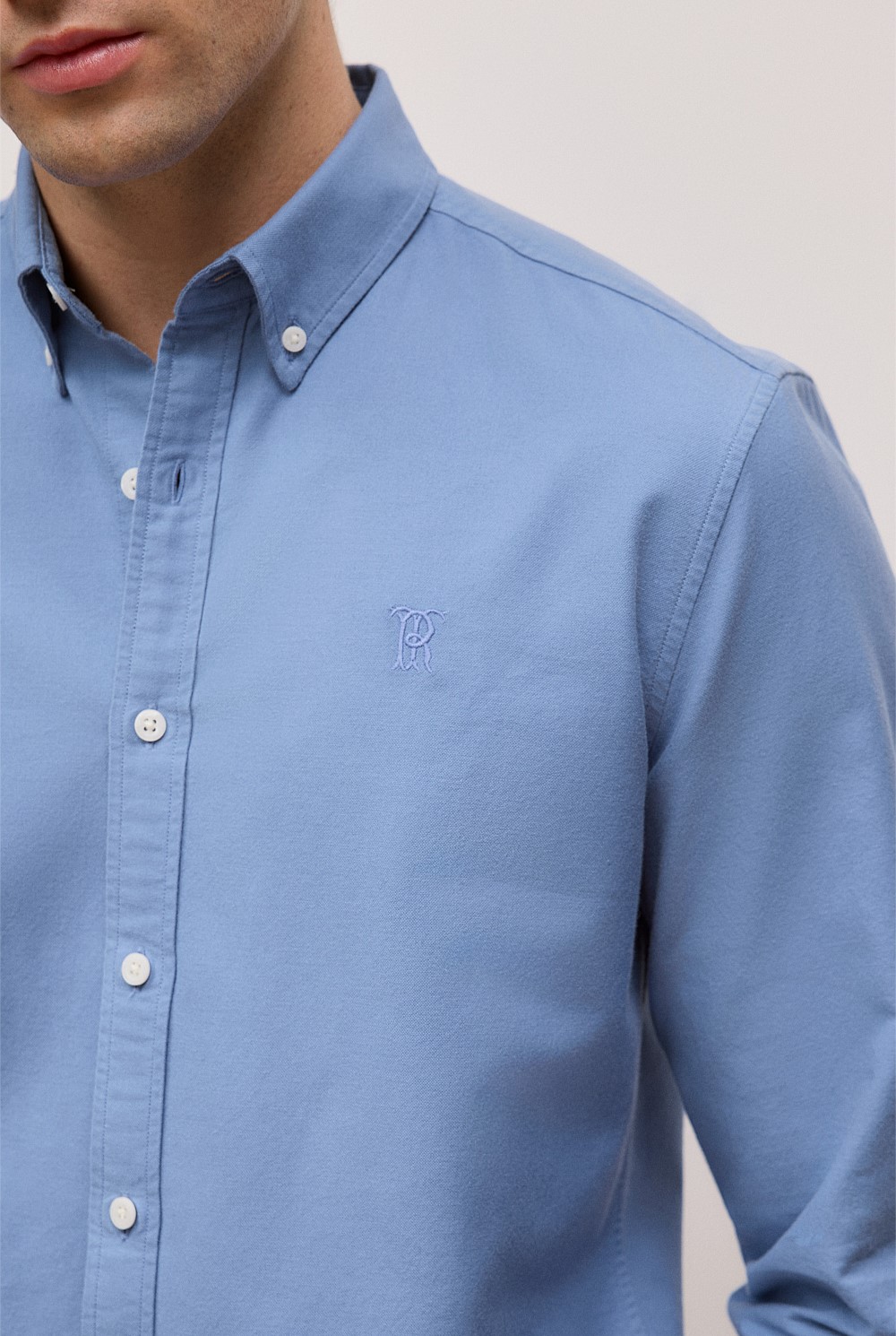 Regular Fit Monogram Oxford Shirt