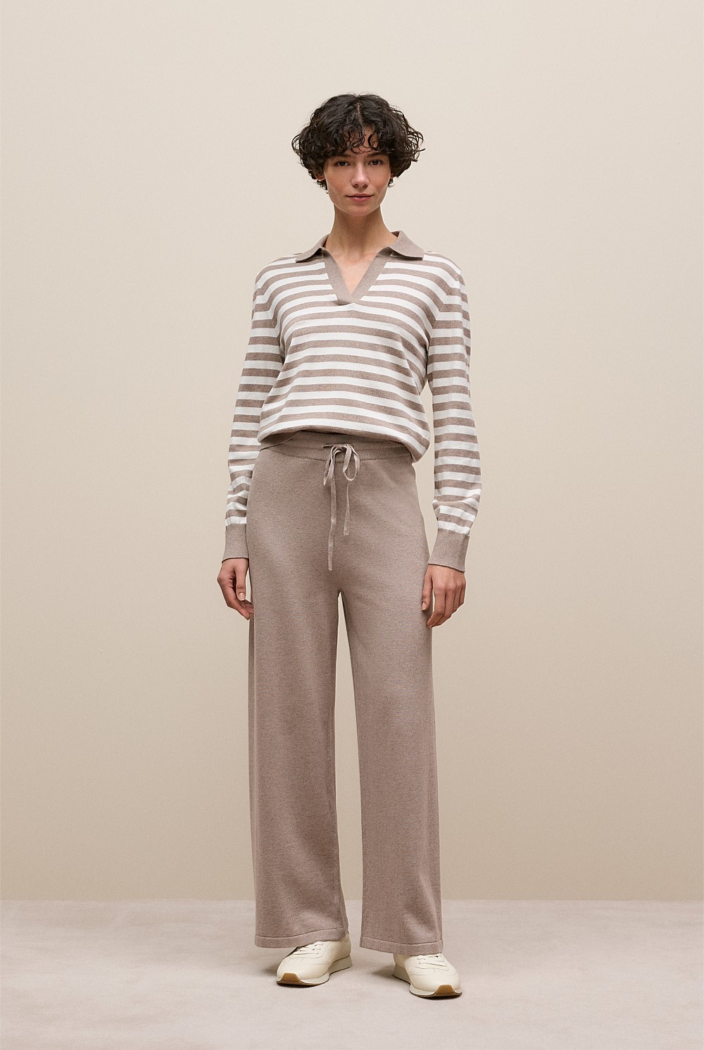Cotton Cashmere Knit Pant