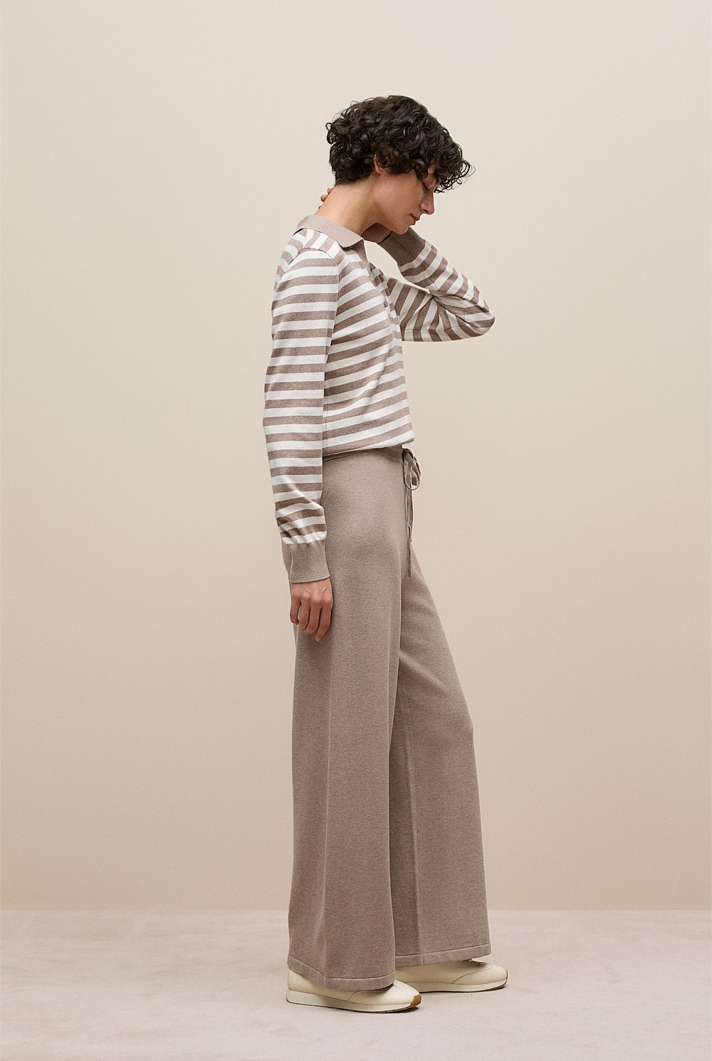 Cotton Cashmere Knit Pant