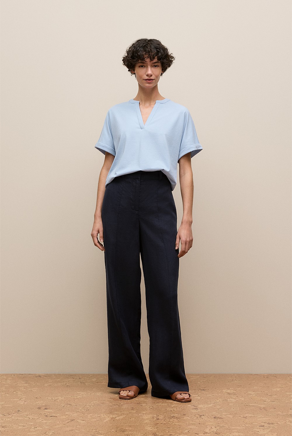 Relaxed V Neck T-shirt