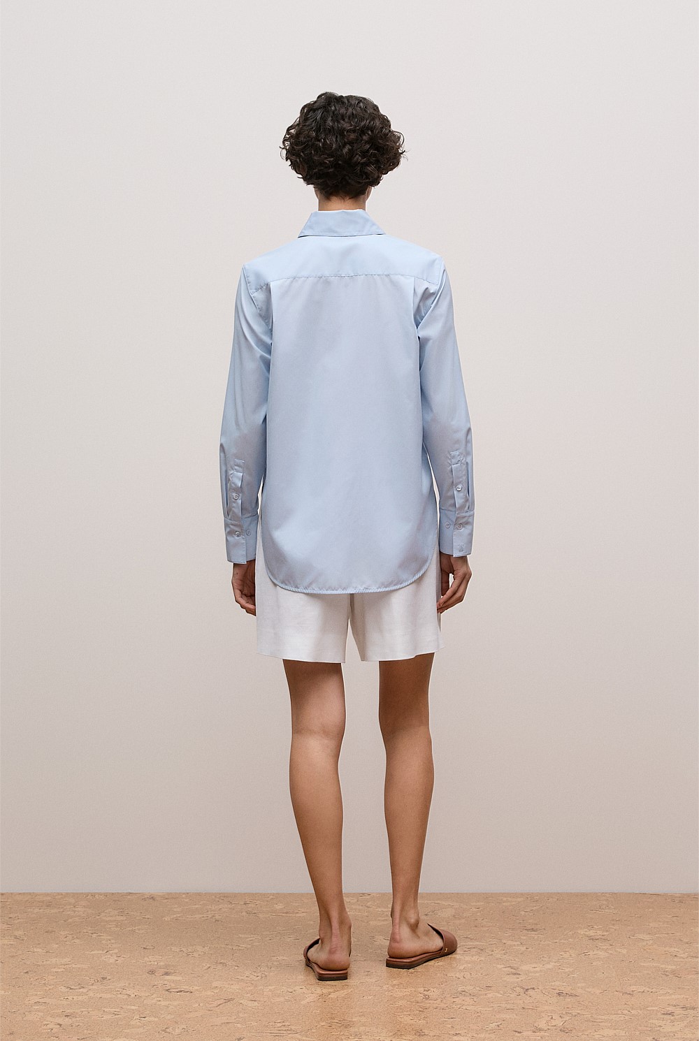 Cotton Poplin Long Sleeve Shirt