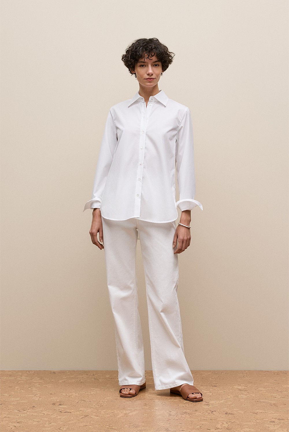 Cotton Poplin Long Sleeve Shirt