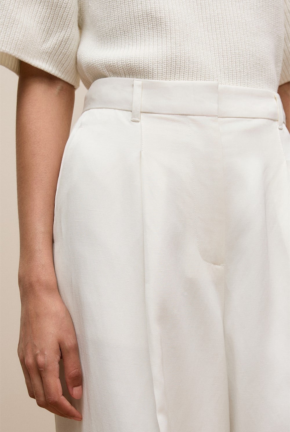 Tailored Wide Leg Pant