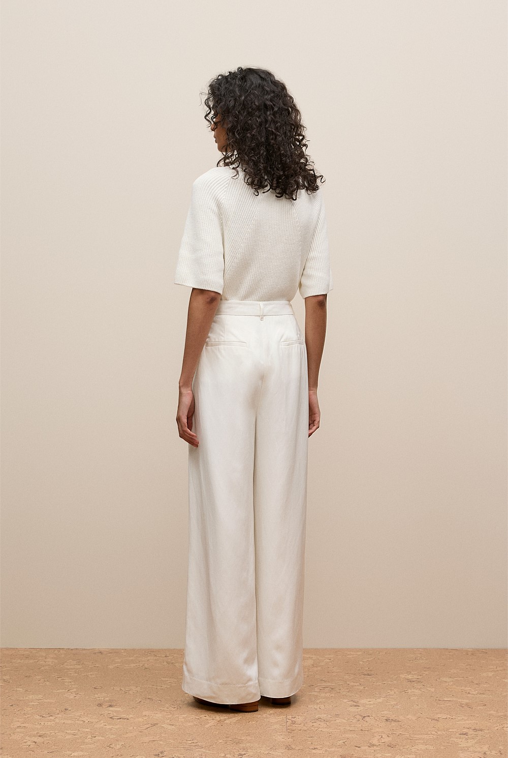 Tailored Wide Leg Pant