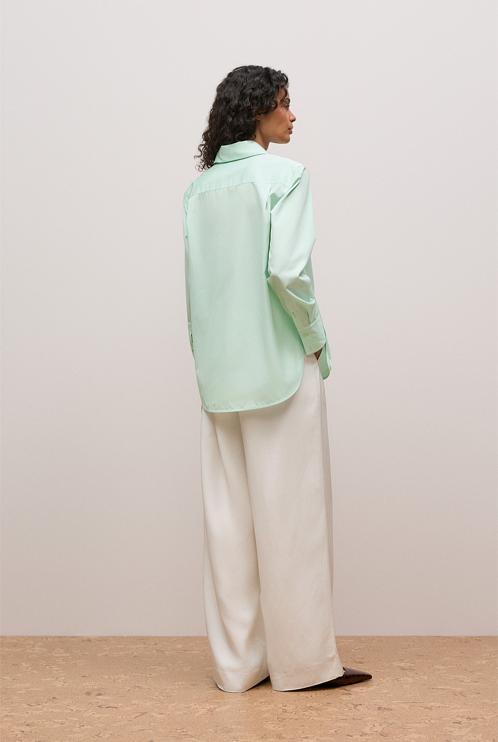 Cotton Poplin Long Sleeve Shirt