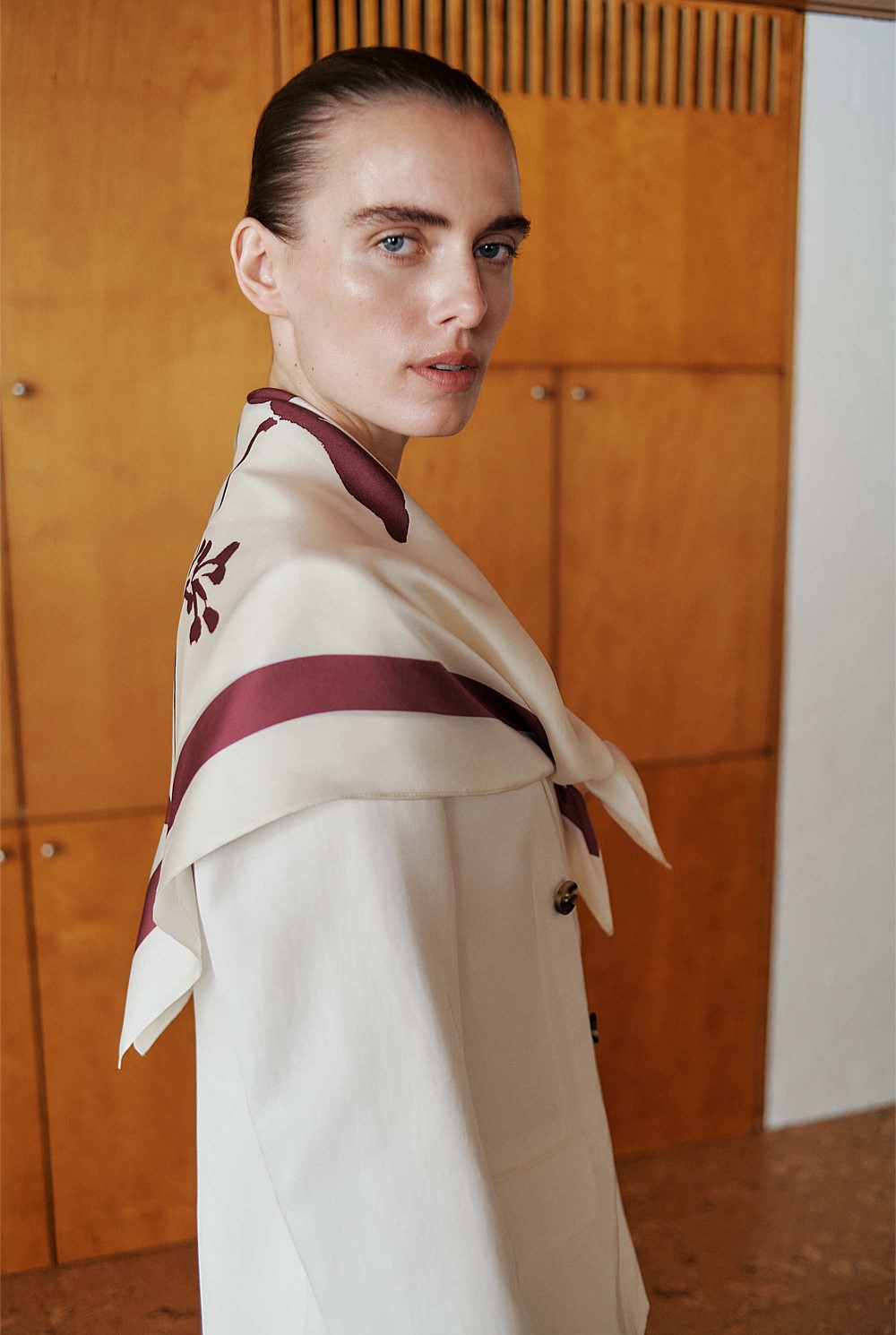 Wren Floral Silk Scarf