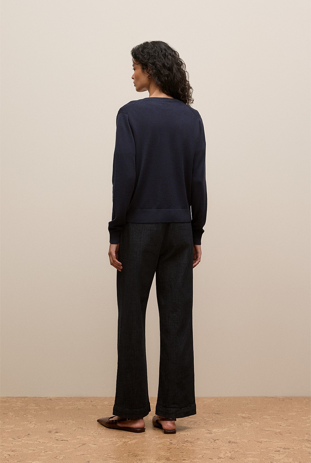 Merino Classic Crew Cardigan