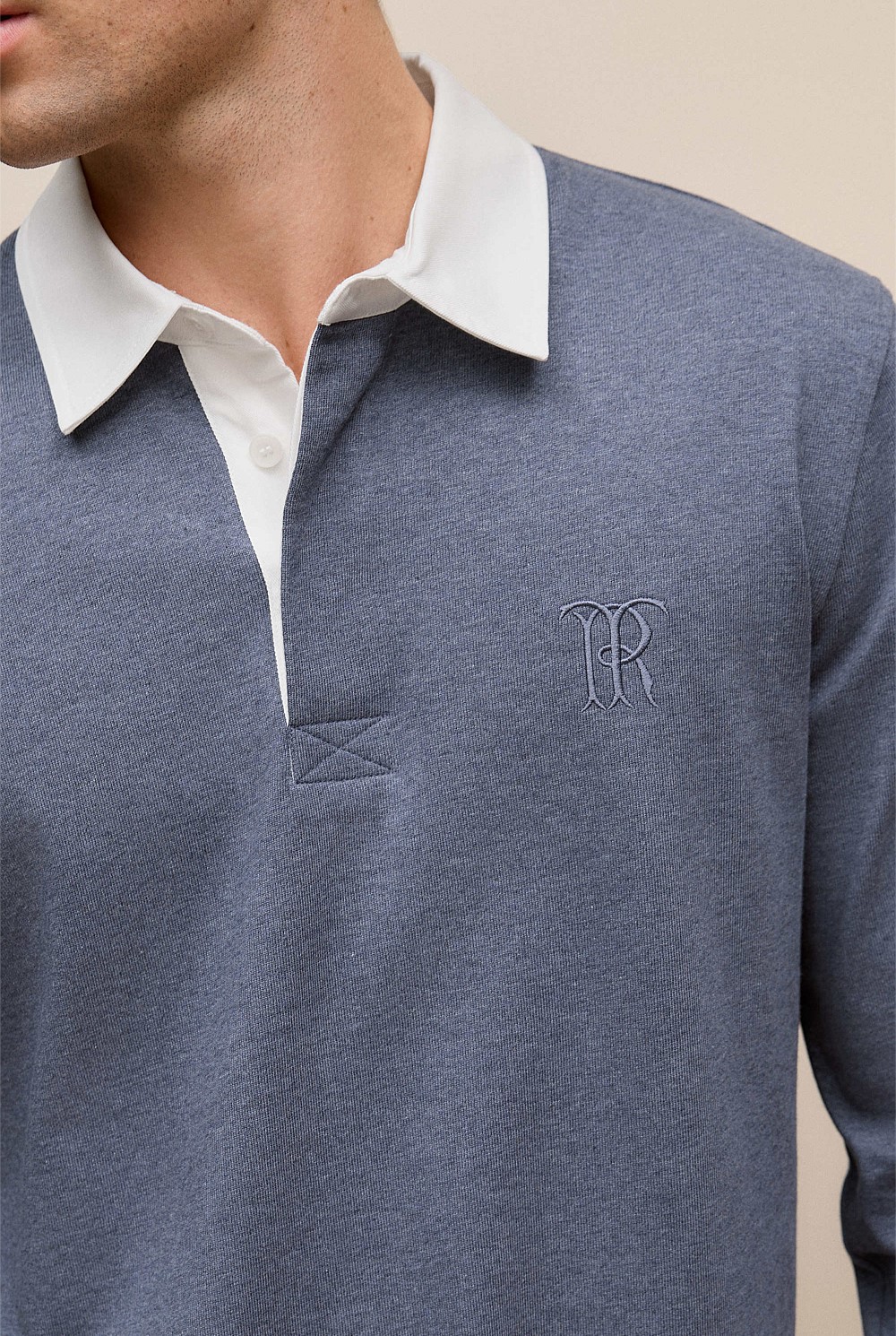 Jersey Cotton Monogram Rugby