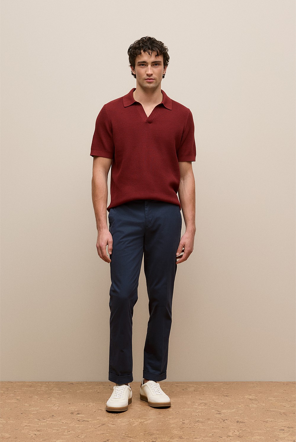 Cotton Texture Stitch Polo