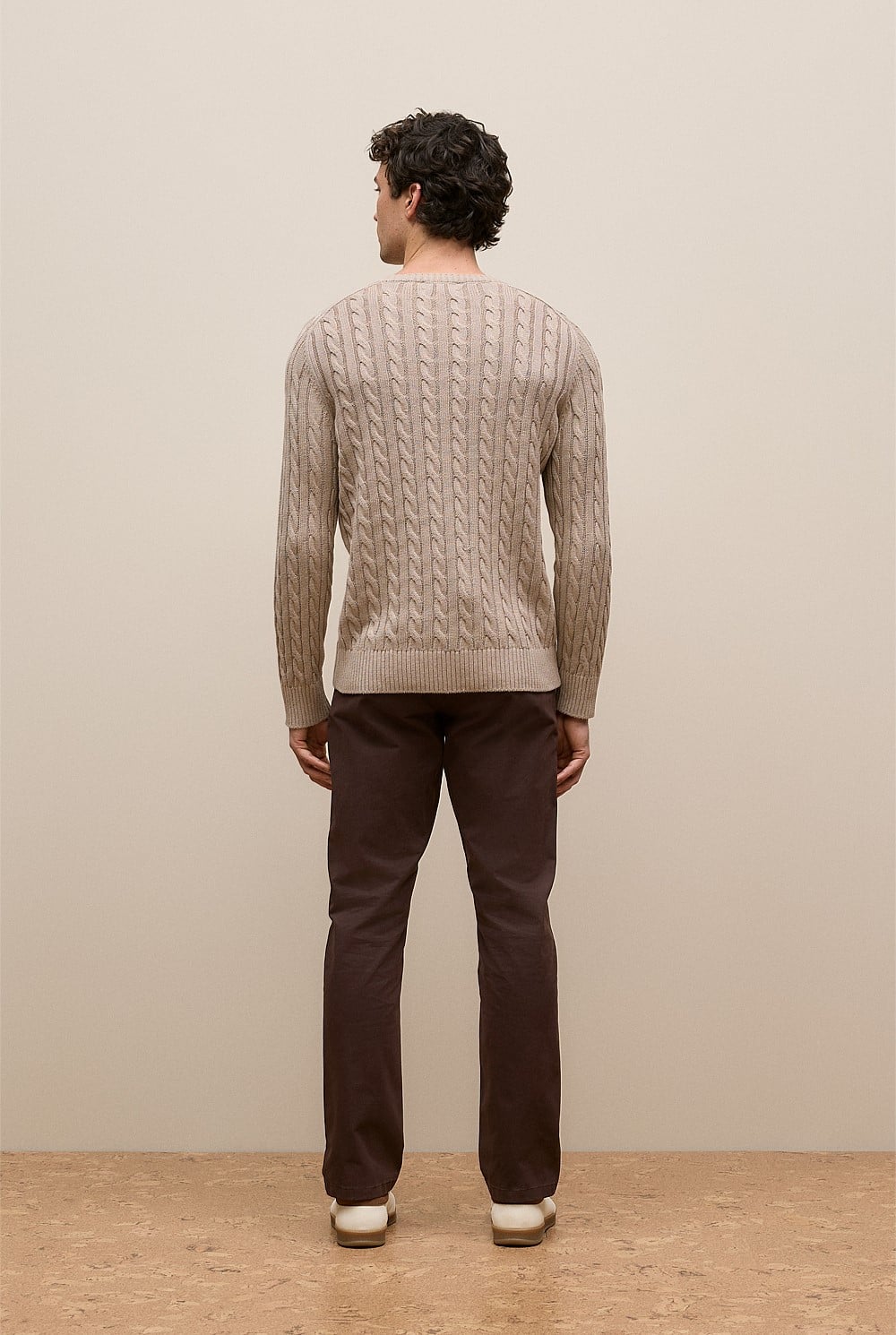 Linen Cotton Cable Crew