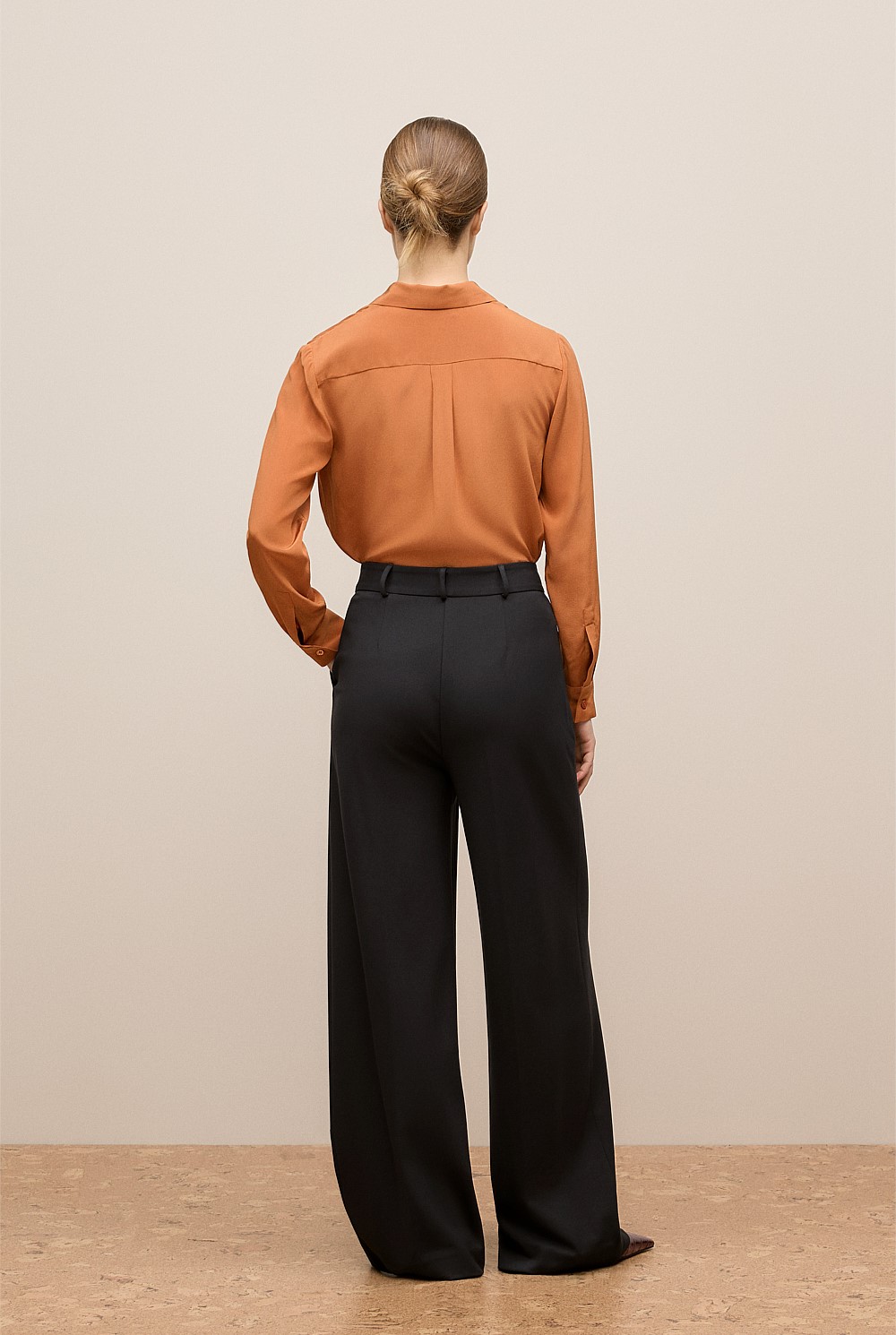 Ponte Tailored Wide Leg Pant
