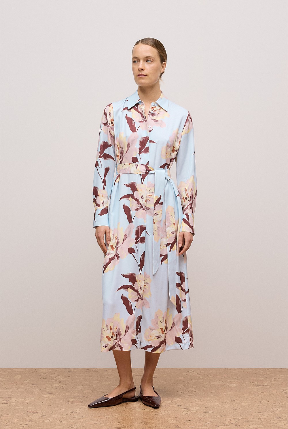 Camellia Shirt Dress
