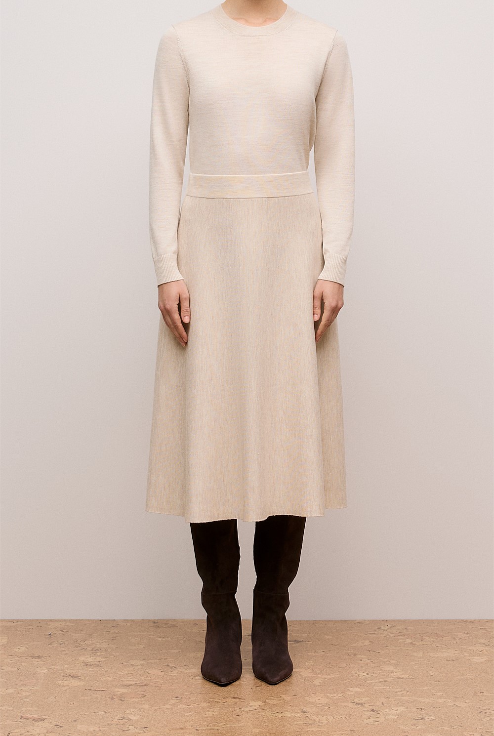 Merino Milano Knit Skirt