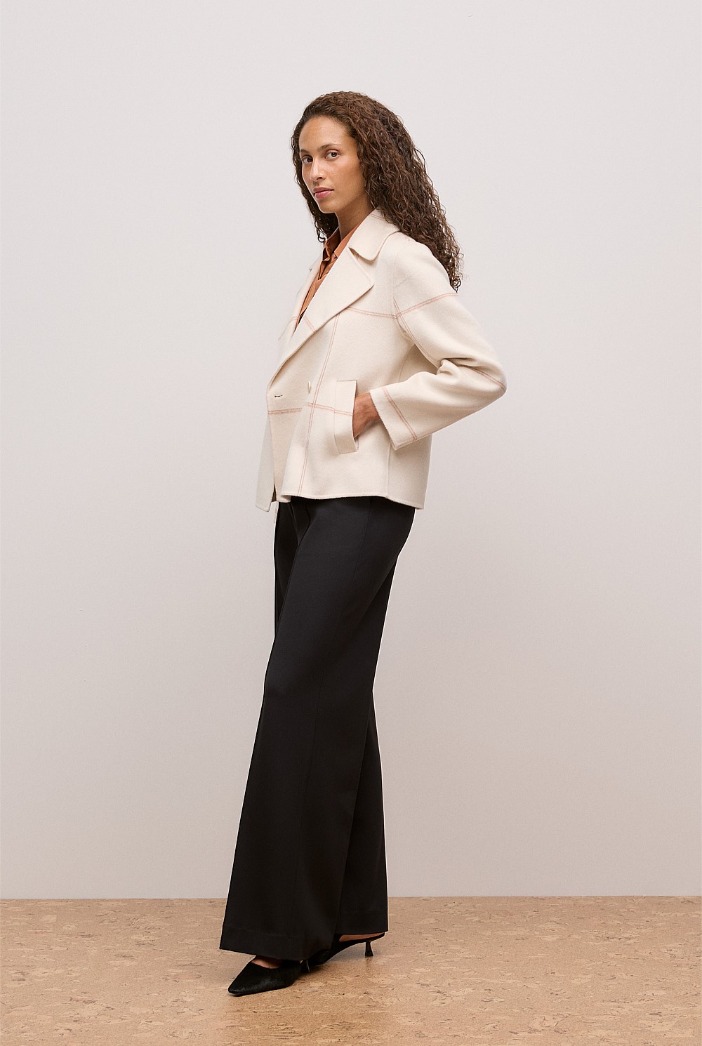 Silk Concealed Placket Shirt