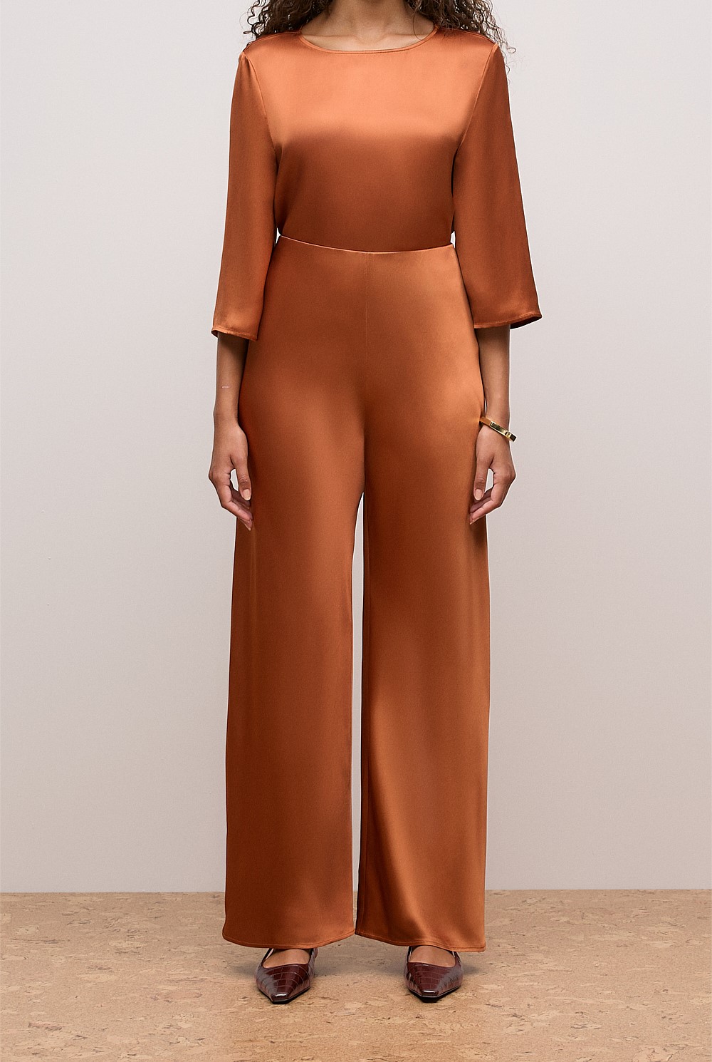 Satin Bias Cut Pant