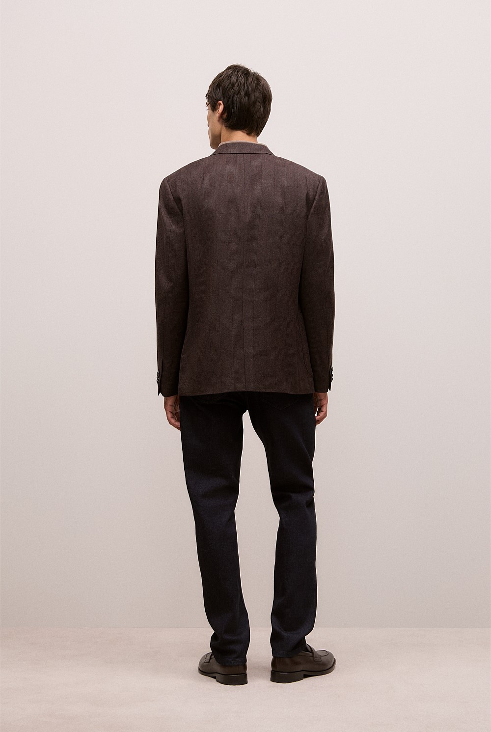 Italian Wool Check Blazer