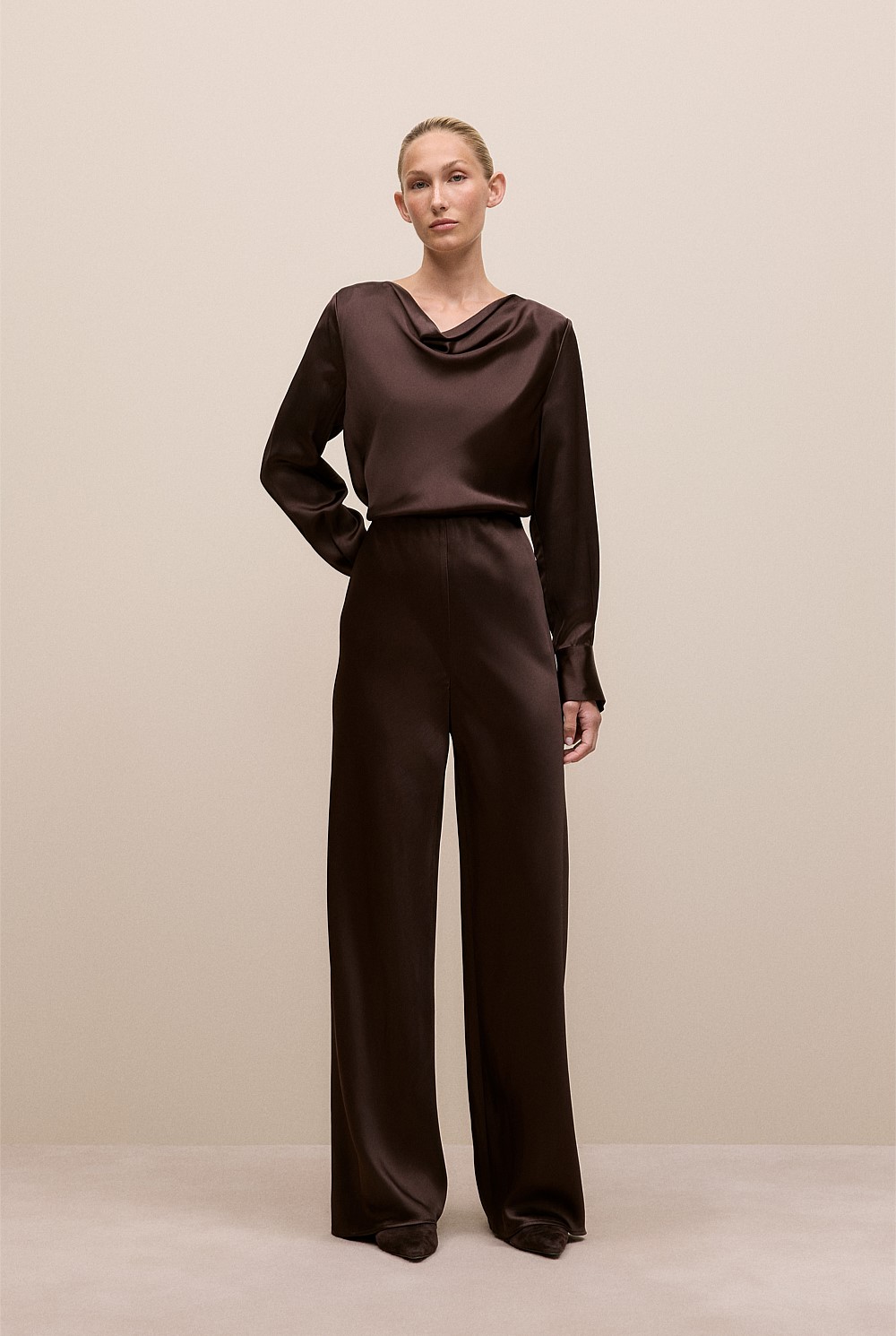 Satin Bias Cut Pant