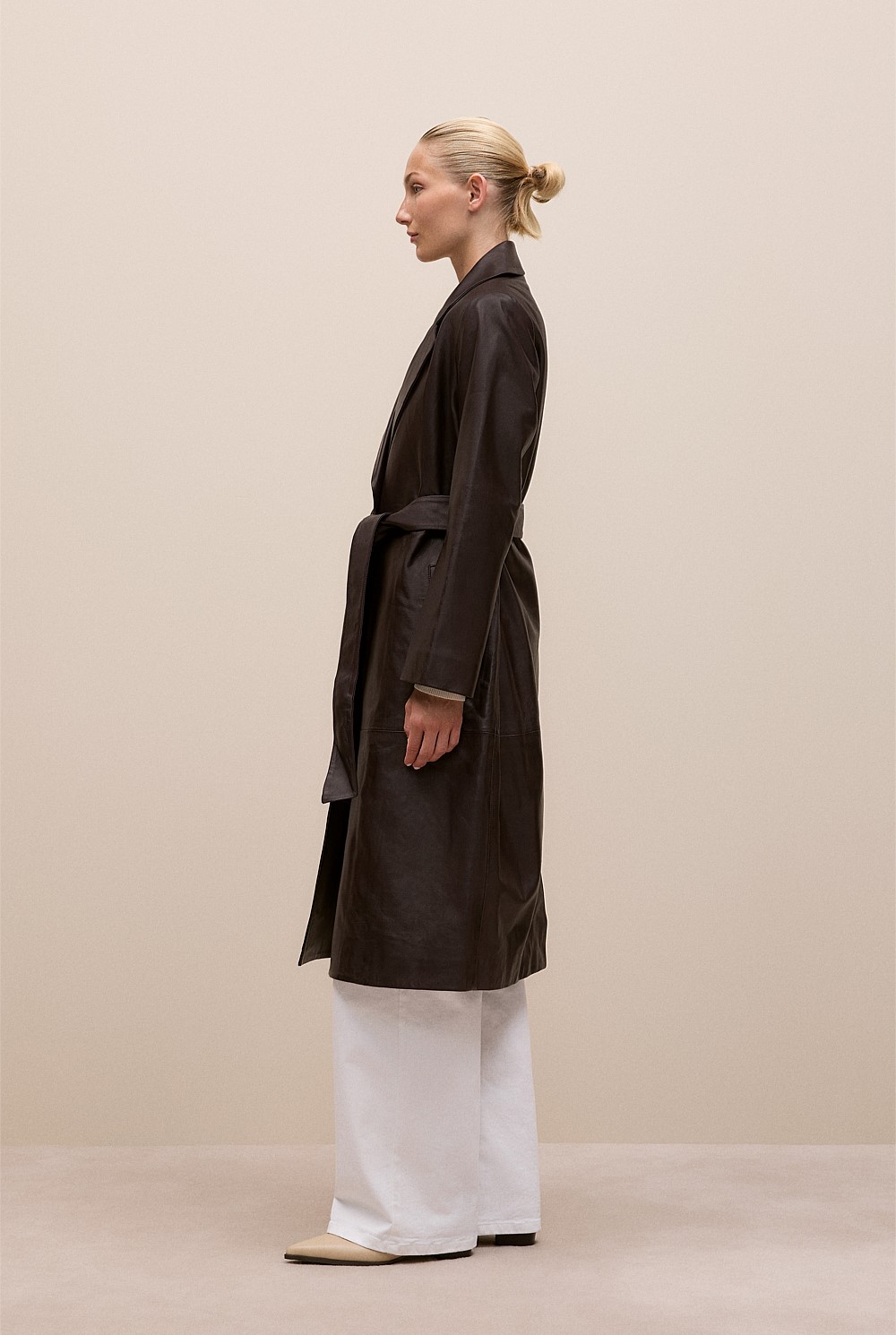 Leather Trench Coat