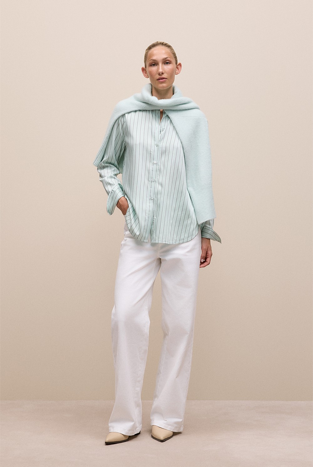 Soft Stripe Long Sleeve Shirt