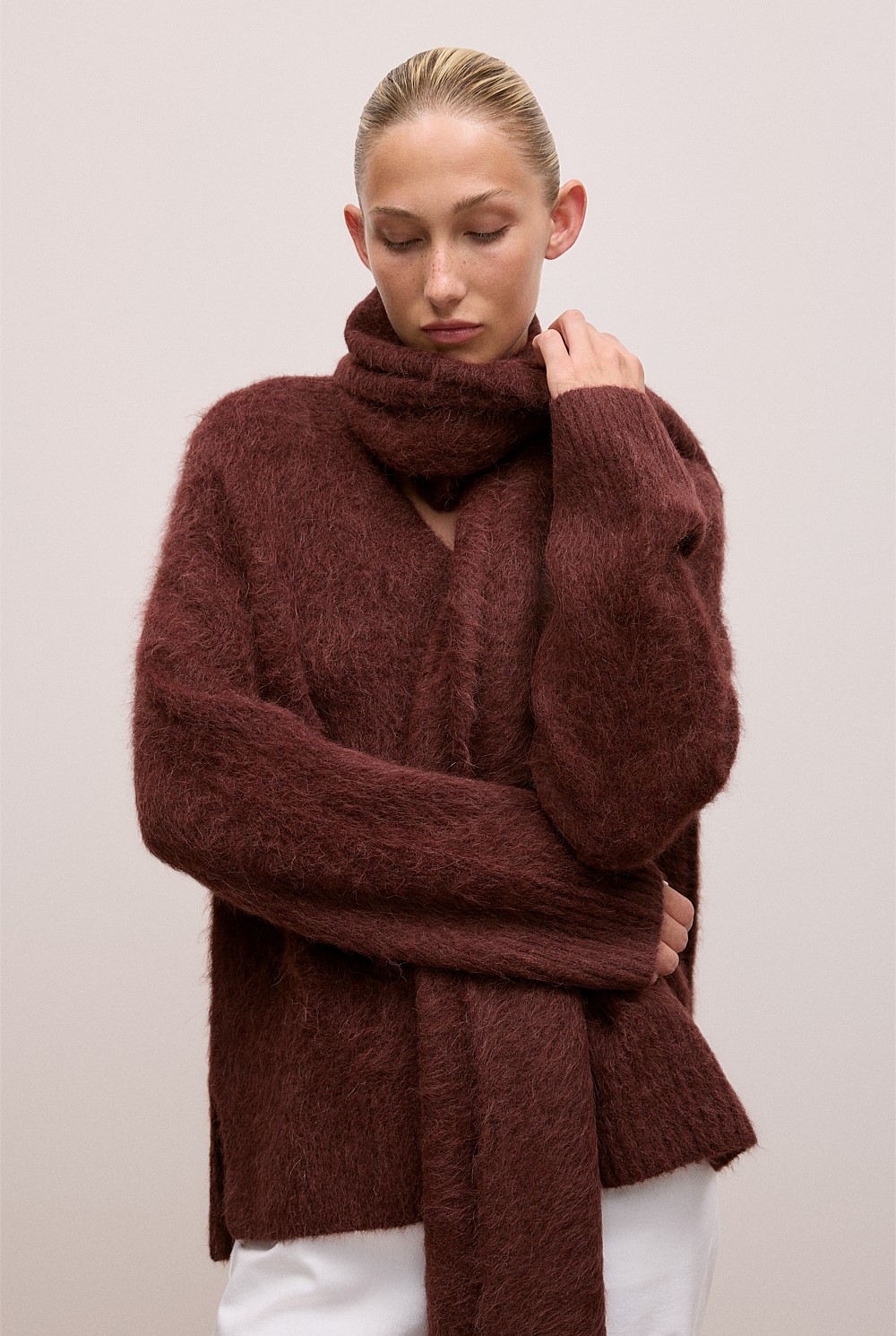 Brushed Alpaca Scarf