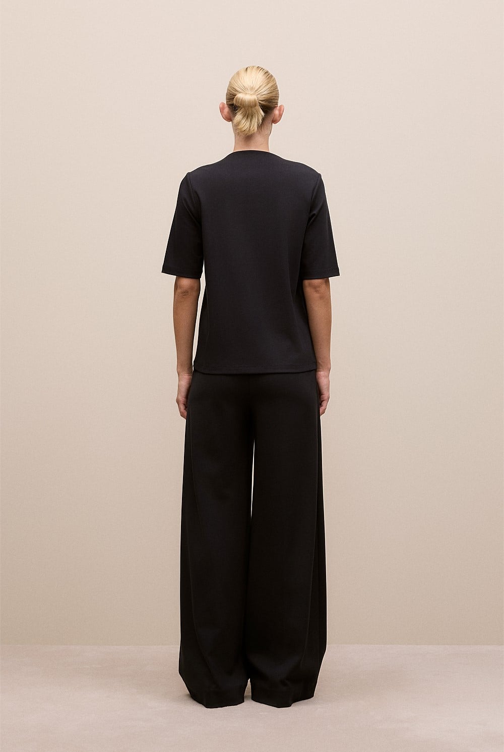 Modal Cotton High Neck T-Shirt