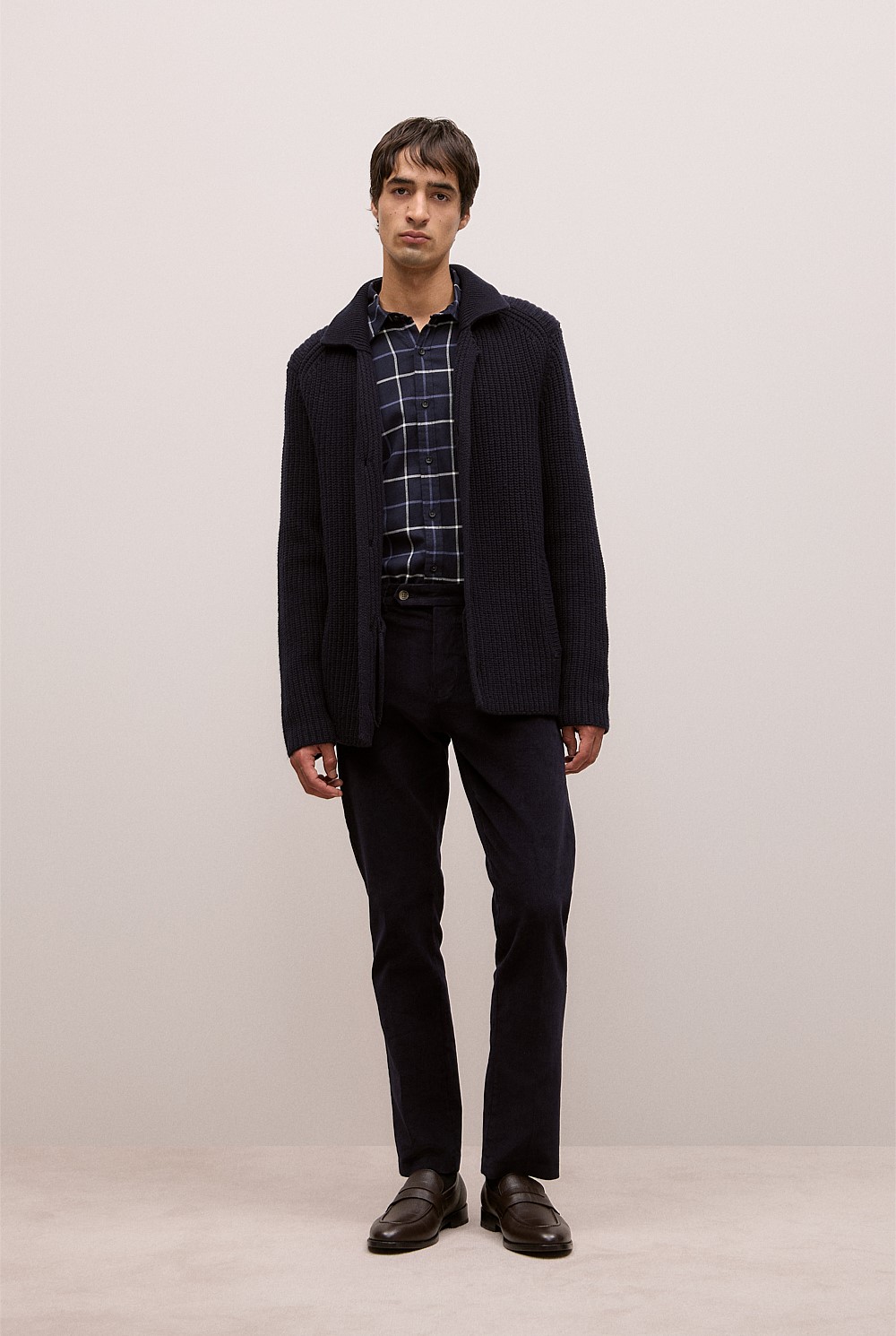 Brushed Cotton Yarn Dyed Check Shirt