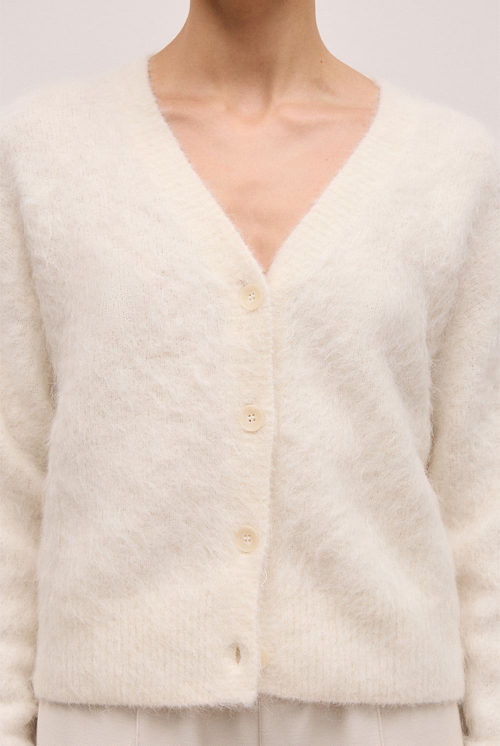 Brushed Alpaca Cardigan