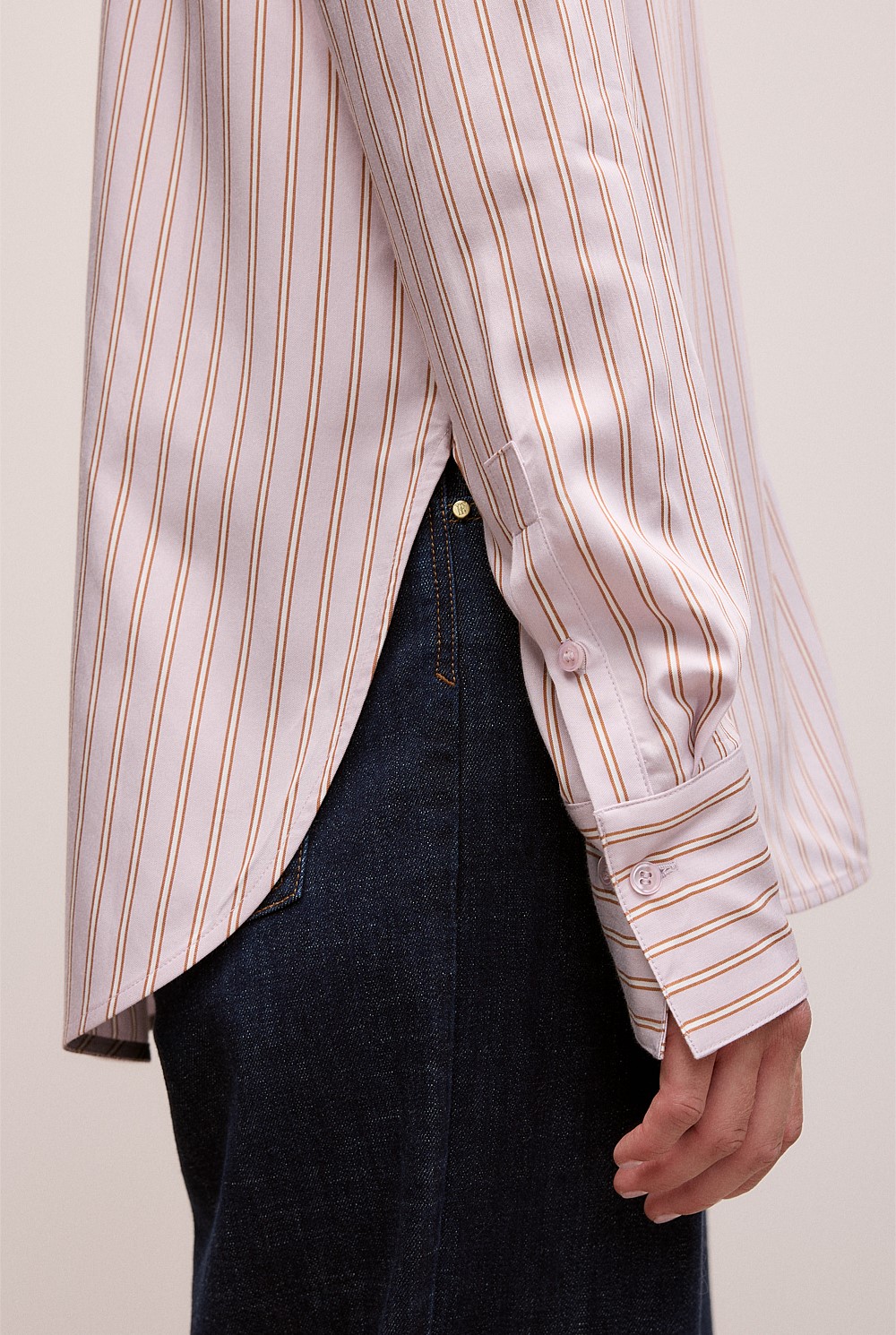 Double Stripe Long Sleeve Shirt