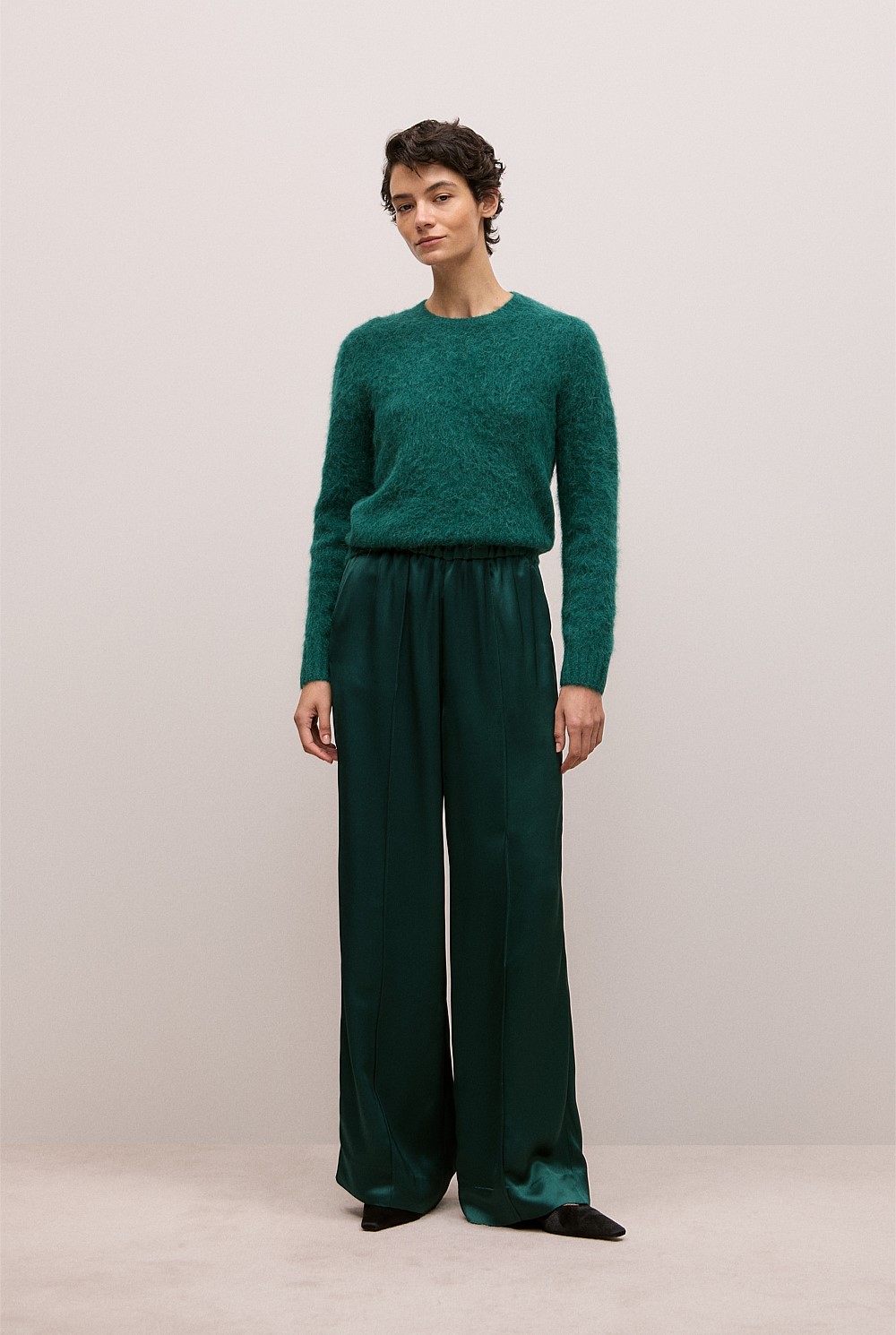 Brushed Alpaca Pullover