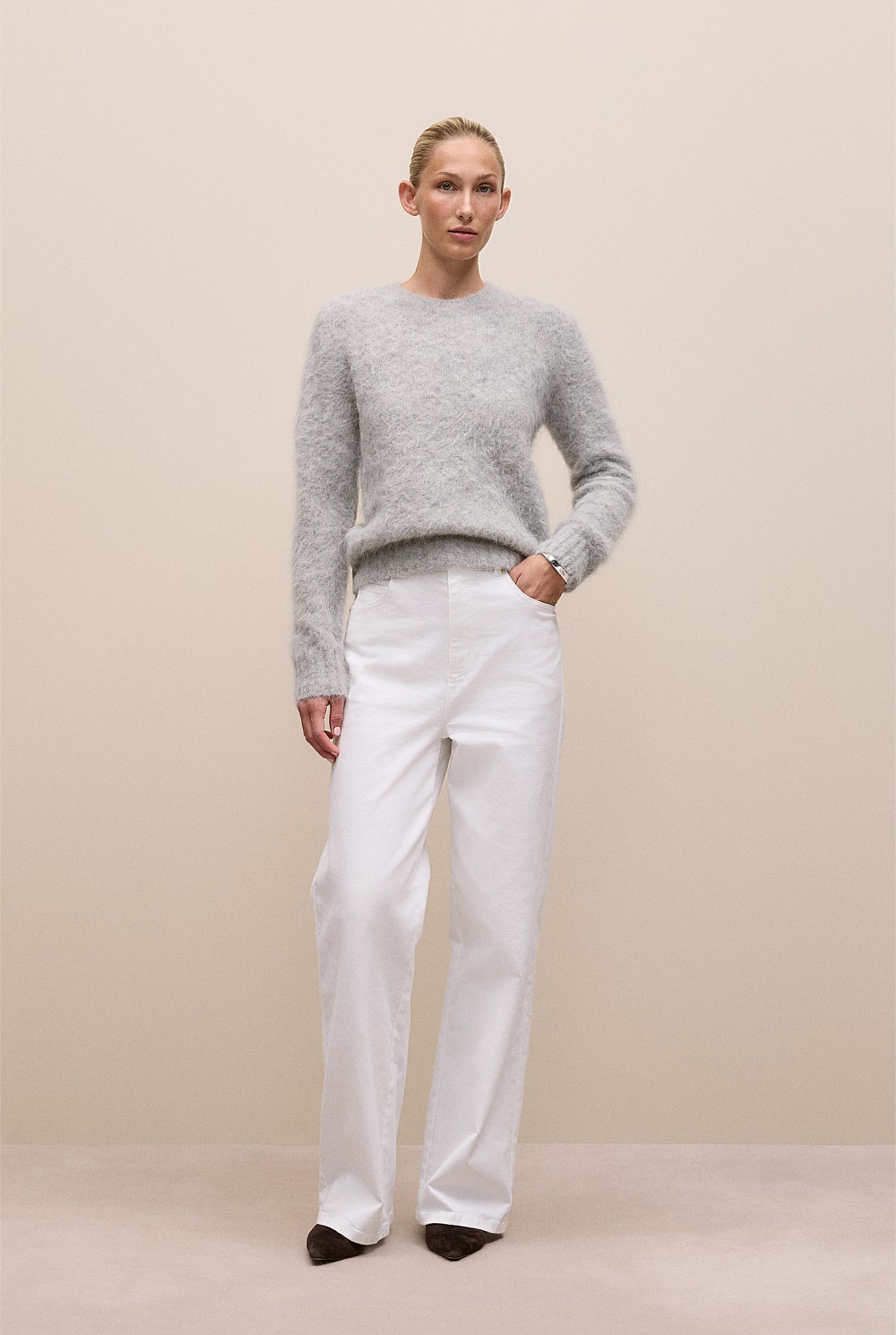 Brushed Alpaca Pullover