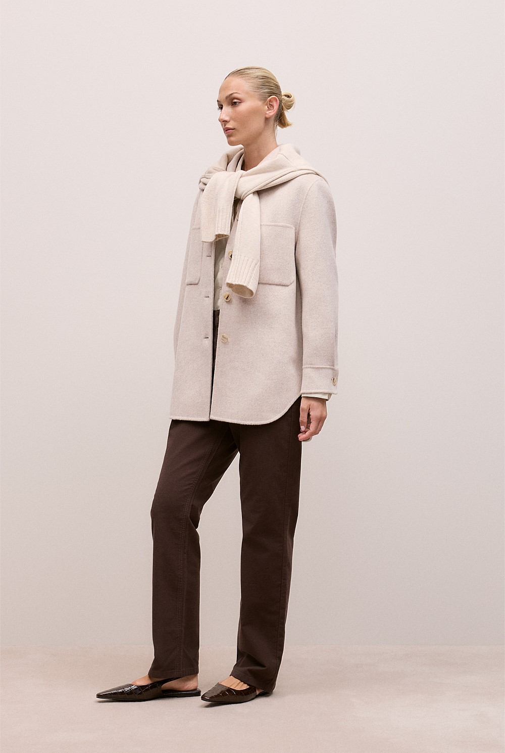 Brushed Wool Shacket