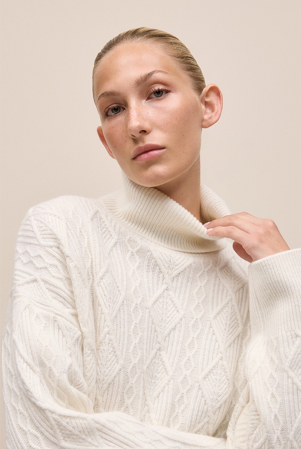 Merino Cable Rollneck