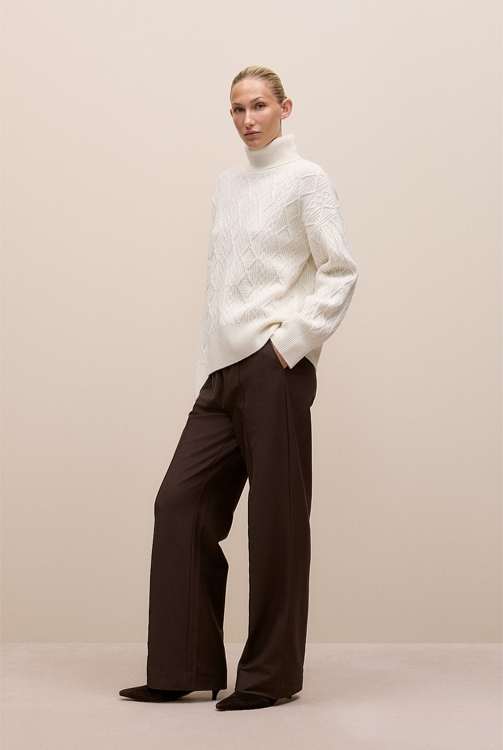 Merino Cable Rollneck