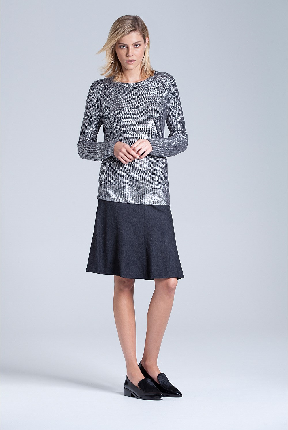 Foil Print Knit