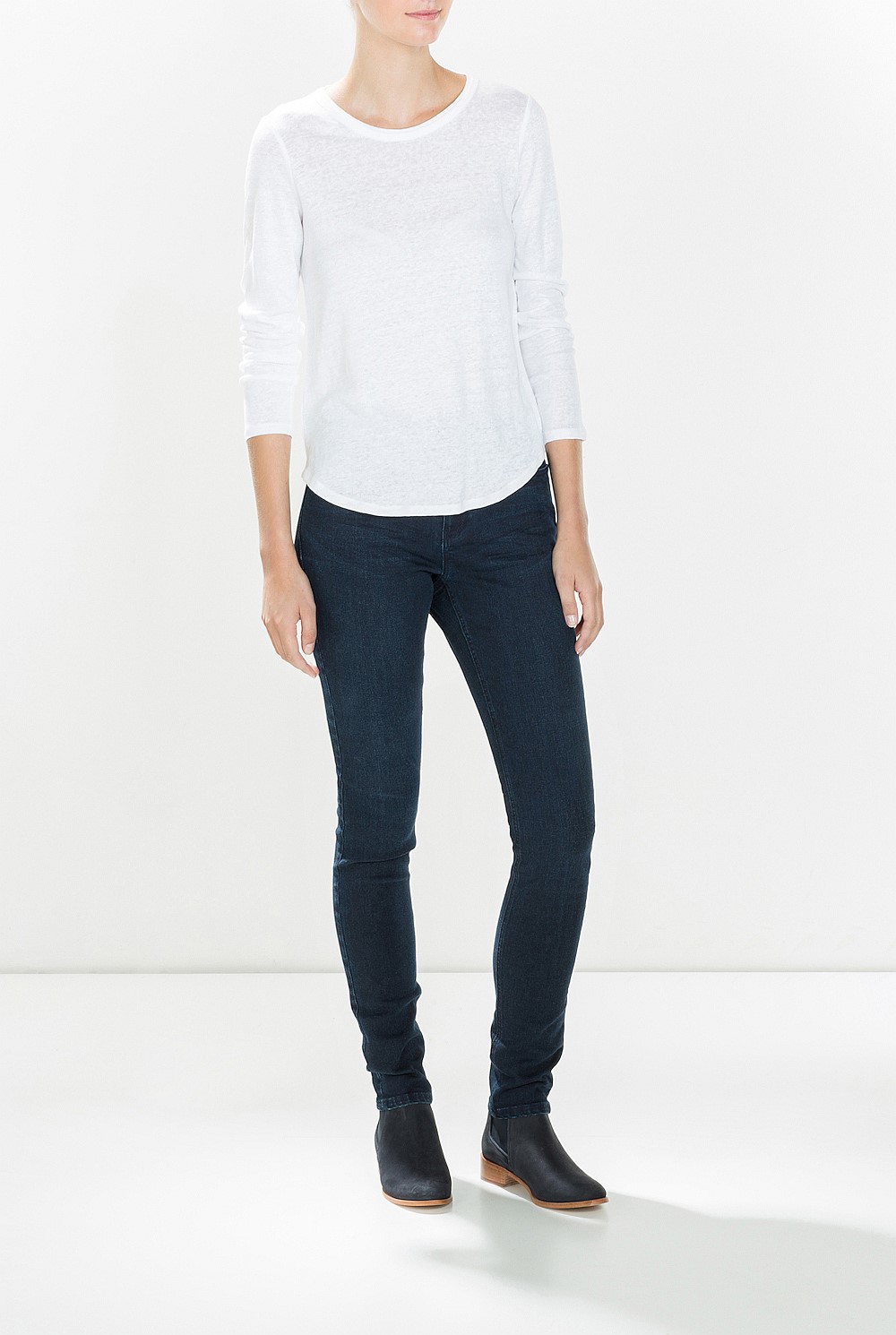 Long Sleeved Linen T-Shirt