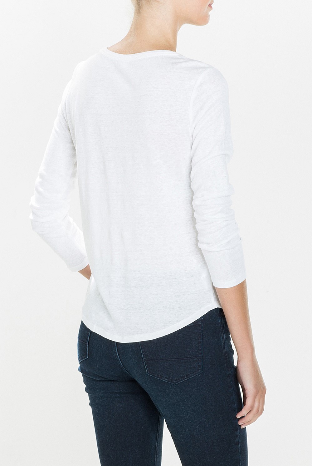 Long Sleeved Linen T-Shirt