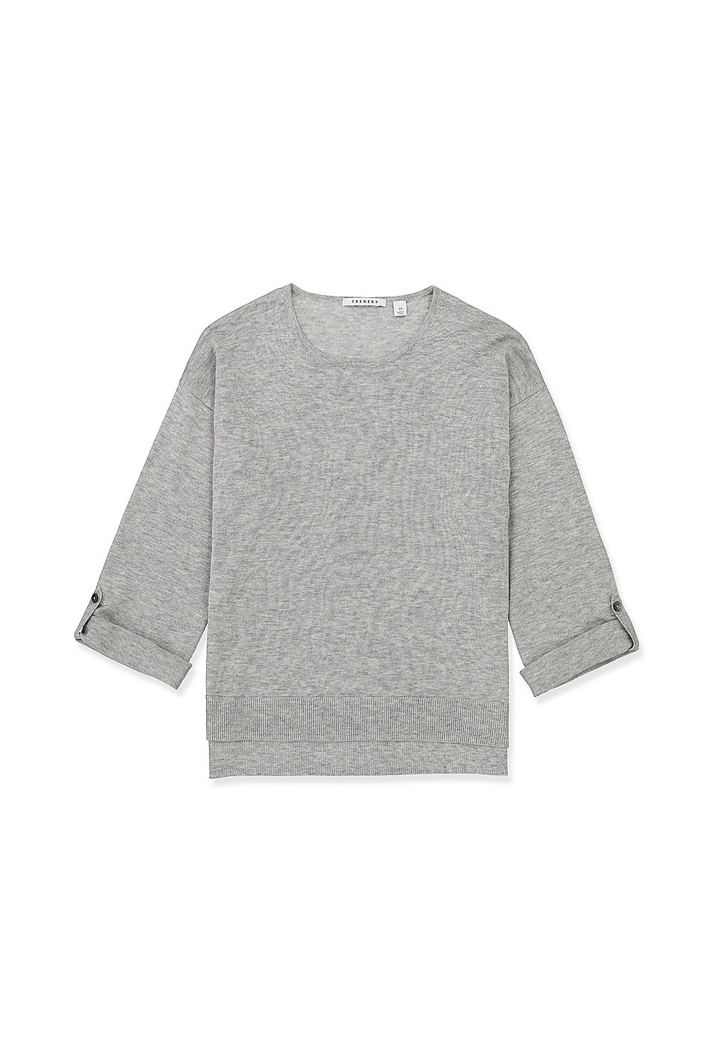 Wool Blend Tab Sleeve Knit