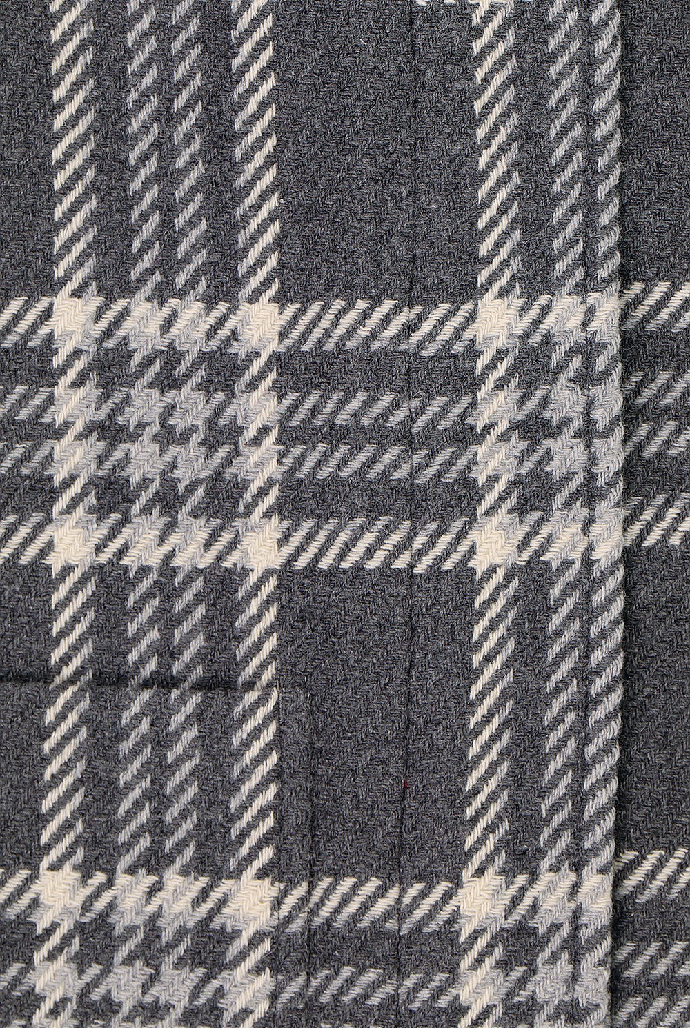 Check Wool Blend Duffle Coat