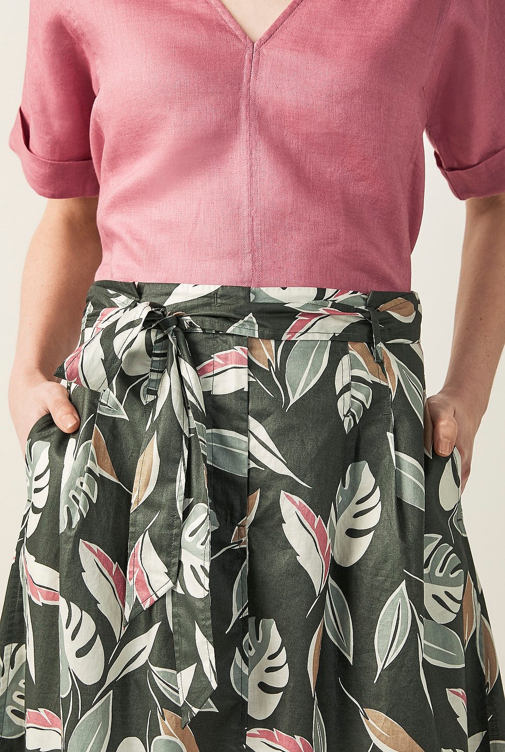 Tropical Print Skirt
