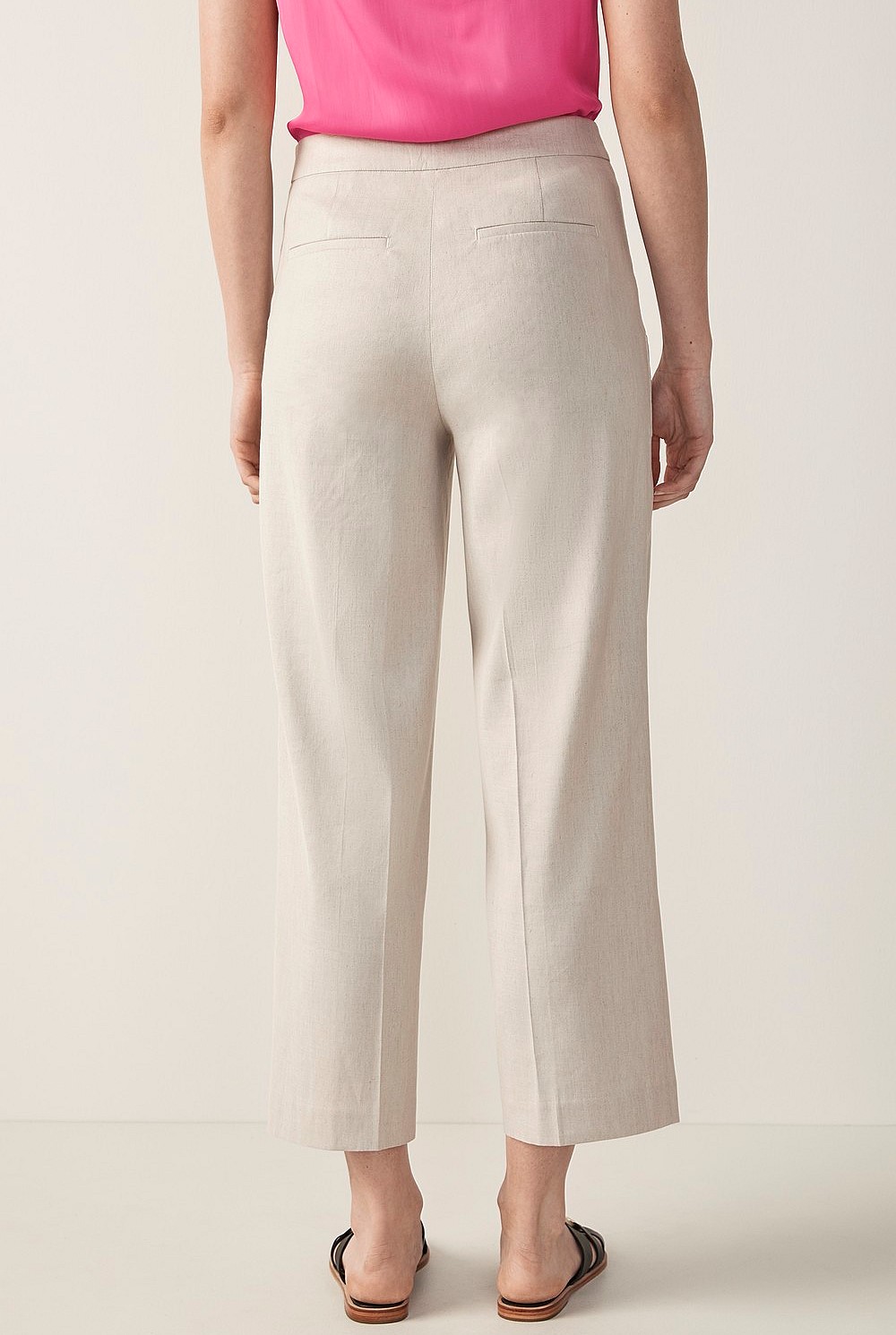 Stretch Linen Yarn Dyed Pant