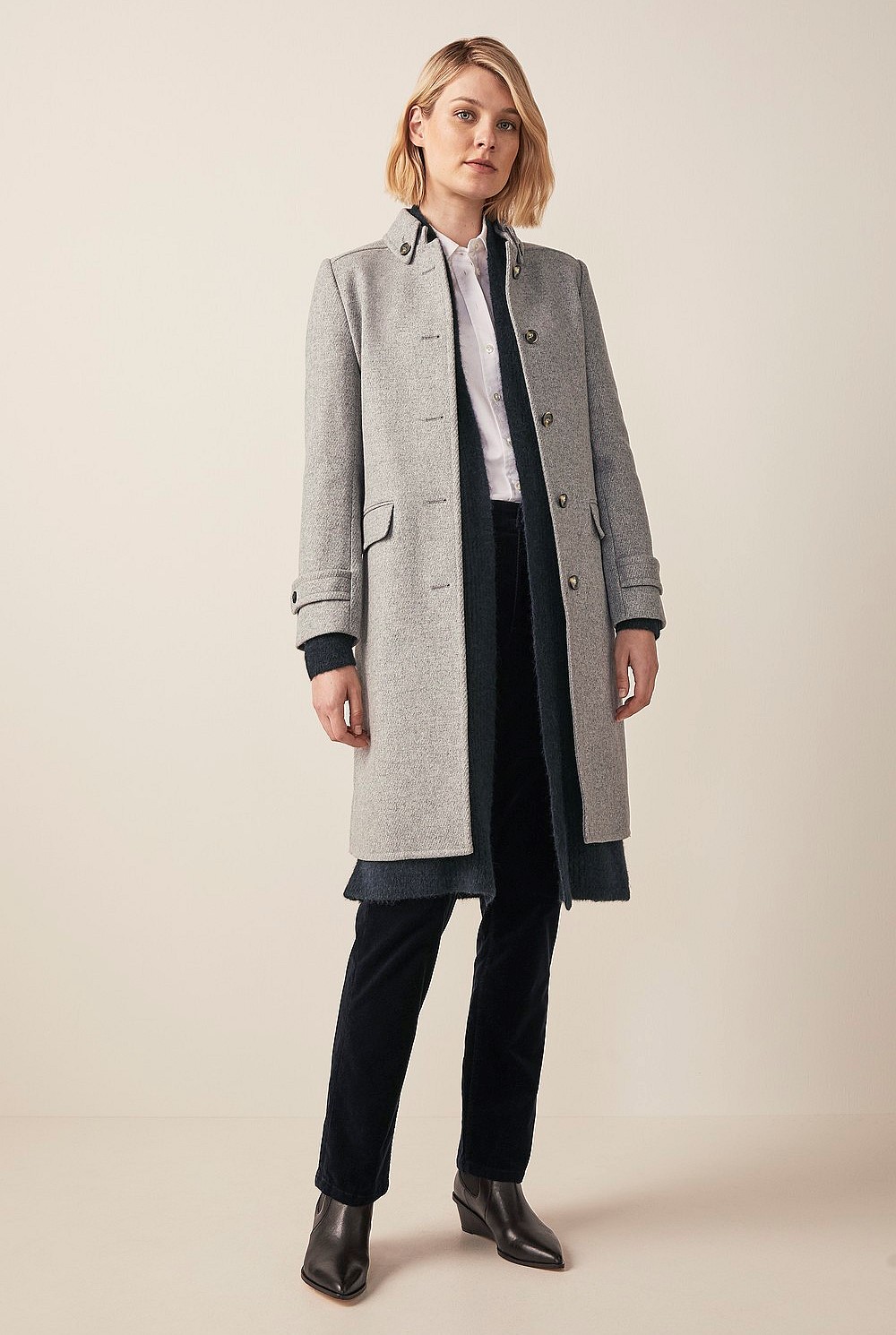 Wool Military Coat