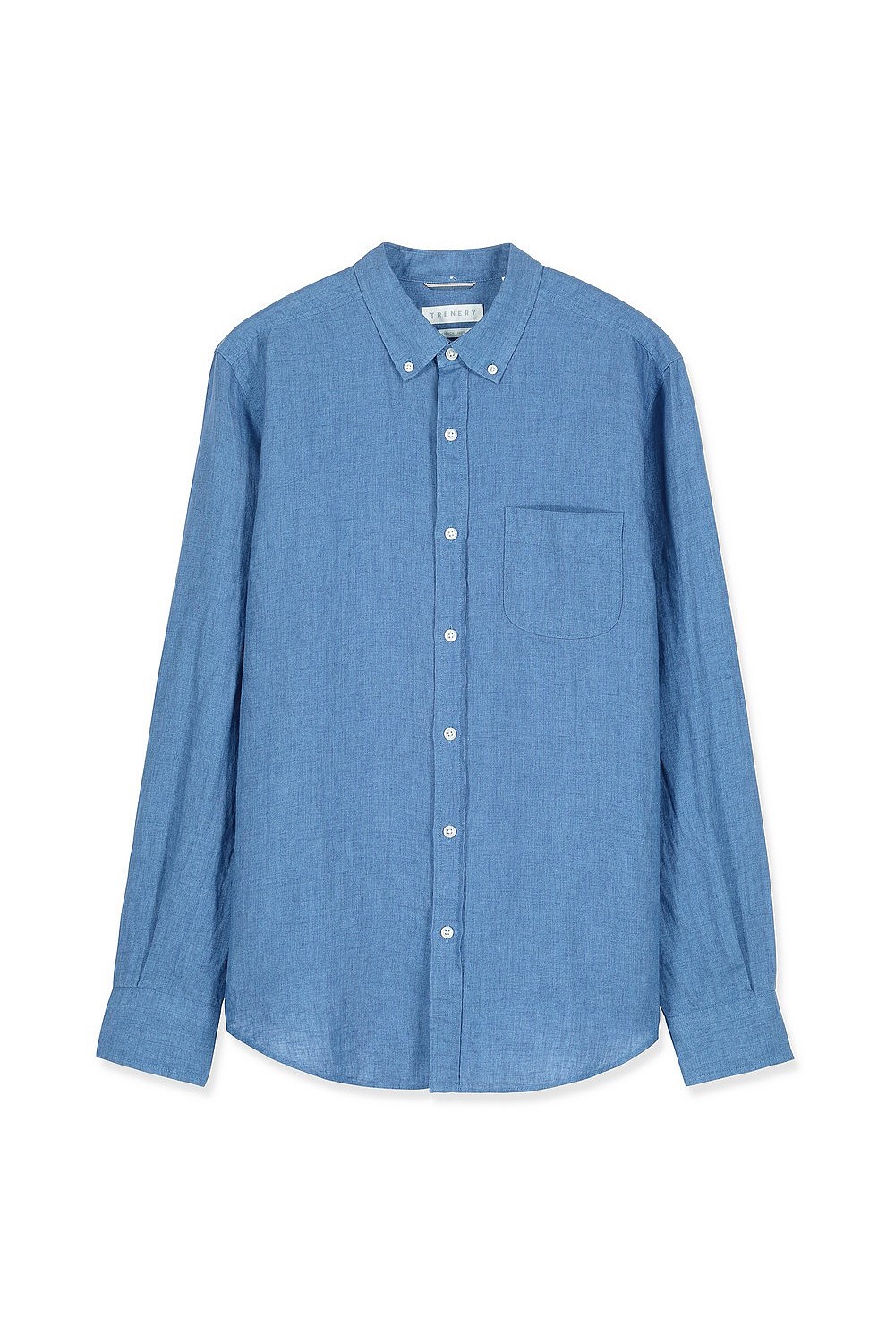 Regular Fit Delave Linen Long Sleeve Shirt