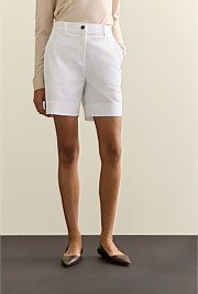 Stretch Cotton Double Cloth Short