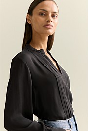 Tuxedo Blouse