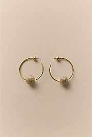 Eloise Crystal Hoop Earrings