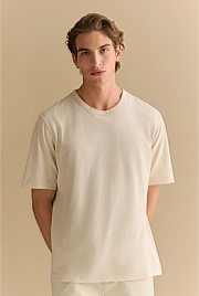 Linen Cotton Relaxed Crew T-shirt